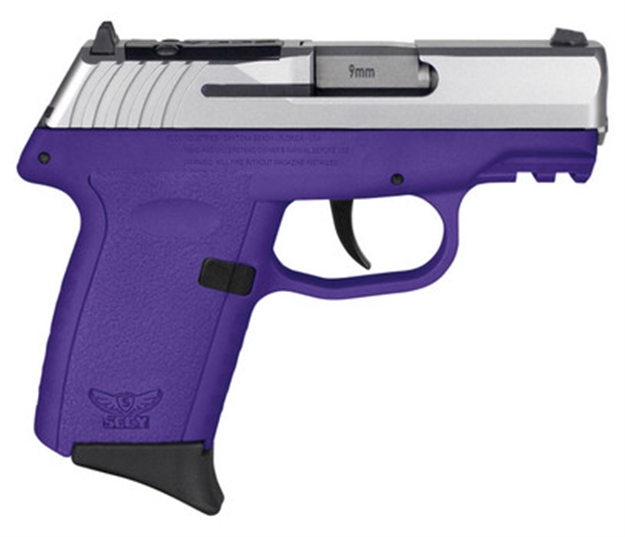 Picture of Sccy Industries Cpx2ttpurdrg3 Cpx-2 Gen3 RD 9Mm Luger 10+1 3.10" Purple Polymer W/Picatinny Rail Serrated Stainless Steel Slide Purple Polymer Grip CPX-2-TTPURDRG3