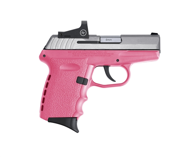 Picture of Sccy Industries Sccy 9Mm 3" Ss/Pink   Reddot Nosfty 10Rd