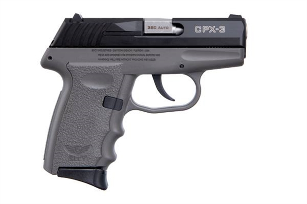 Picture of Sccy Industries Semi Auto Pistol 380 Acp, 3.1" Sniper Gray, Black Slide, 3-10 RD CPX-3-CBSG 857679003586