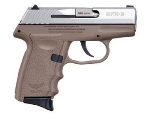 Picture of Sccy Industries Semi Auto Pistol 380 Acp, 3.1" Fde, S/S Slide, 3-10 RD CPX-3-TTDE 857679003616