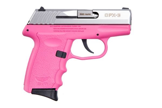 Picture of Sccy Industries Semi Auto Pistol 380 Acp, 3.1" Pink, S/S Slide, 3-10 RD CPX-3-TTPK 857679003555
