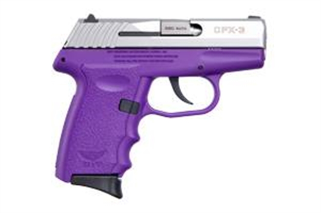 Picture of Sccy Industries Semi Auto Pistol 380 Acp, 3.1" Purple, S/S Slide, 3-10 RD CPX-3-TTPU 857679003579