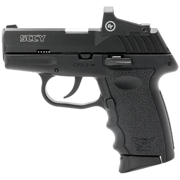 Picture of Sccy Industries Cpx-3Cbrd Cpx-3 RD 380 Acp 3.10" 10+1 Black Nitride Stainless Steel Slide Black Polymer Grip Nms Cts-1500 Red Dot