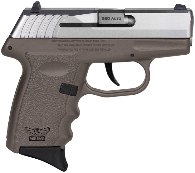 Picture of Sccy Industries Cpx-3Ttde Cpx-3  Sub-Compact Frame 380 Acp 10+1, 3.10" Stainless Quadlock Barrel, Serrated Stainless Steel Slide, Flat Dark Earth Polymer Frame W/Finger Grooves, NO Safety, Right Hand CPX-3TTDEG3
