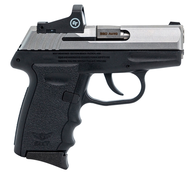 Picture of Sccy Industries Cpx-3Ttrd Cpx-3 RD 380 Acp 3.10" 10+1 Stainless Steel Slide Black Polymer Grip Nms Cts-1500 Red Dot