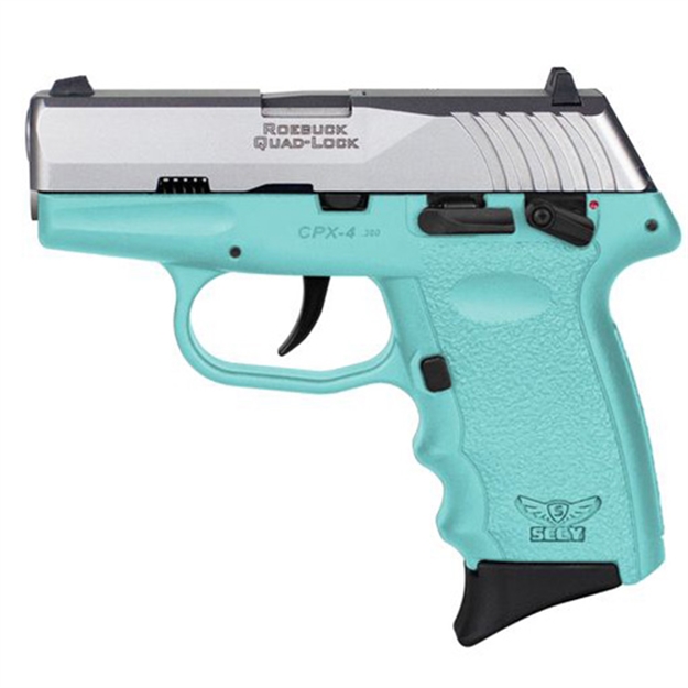 Picture of Sccy Industries Cpx4-Tt Pistol Dao 380Acp 10Rd Ss/Sccy Blue W/Safety CPX4TTSB