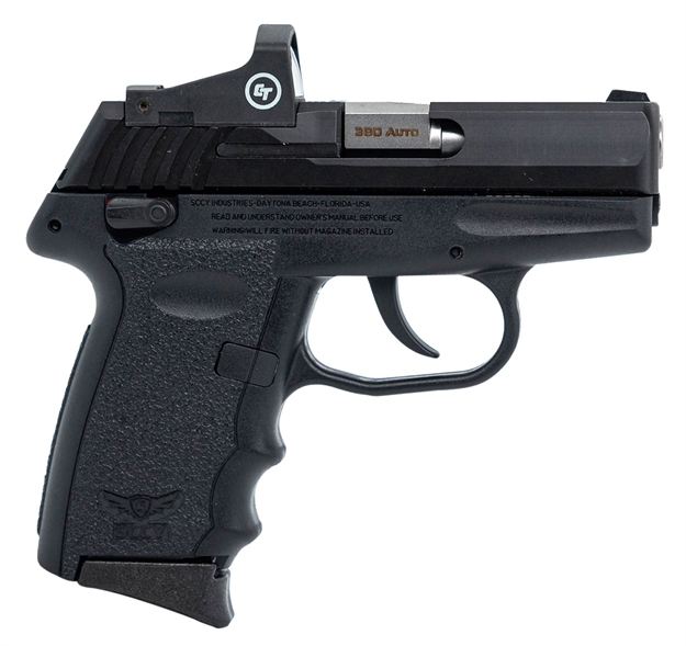 Picture of Sccy Industries Cpx-4Cbderd Cpx-4 RD 380 Acp 3.10" 10+1 Black Nitride Stainless Steel Slide Black Polymer Grip Nms Cts-1500 Red Dot