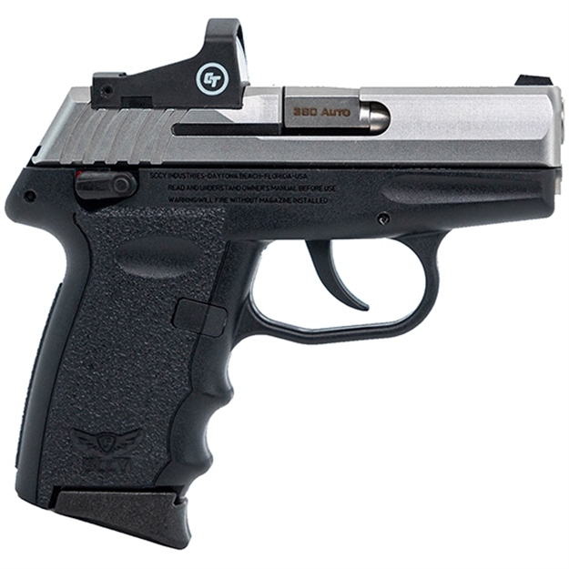 Picture of Sccy Industries Cpx-4Ttrd Cpx-4 RD 380 Acp 3.10" 10+1 Stainless Steel  Slide Black Polymer Grip Cts-1500 Red Dot