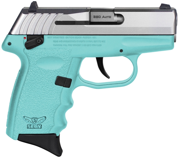 Picture of  Sccy Industries Cpx-4Ttsb Cpx-4  380 Acp 10+1 2.96" Sccy Blue Polymer Serrated SS Slide Finger Grooved Sccy Blue Polymer Grip 810099570731