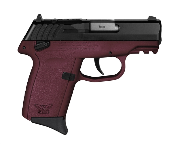 Picture of Sccy Industries Cpx1cbcrrdrg3 Cpx-1 Gen3 Rdr 9Mm Luger 10+1 3.10" Crimson Red Polymer W/Picatinny Rail Serrated Black Nitride SS Slide Crimson Red Polymer Grip CPX-1-CBCRRDRG3