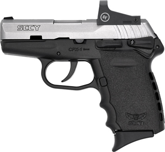 Picture of Sccy Industries Cpx1-Tt W/Red Dot Dao 9Mm 10Rd Ss/Black W/Safety