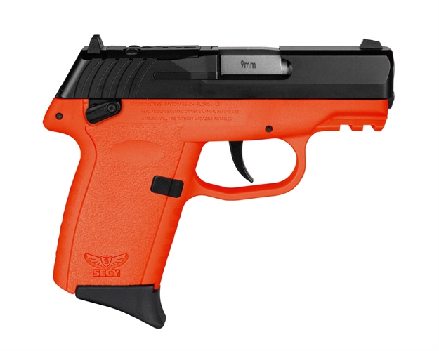 Picture of Sccy Industries Cpx1cborrdrg3 Cpx-1 Gen3 Rdr 9Mm Luger 10+1 3.10" Orange Polymer W/Picatinny Rail Serrated Black Nitride SS Slide Orange Polymer Grip CPX-1-CBORRDRG3 810099570892