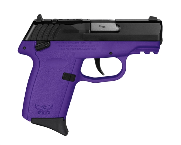 Picture of Sccy Industries Cpx1cbpurdrg3 Cpx-1 Gen3 Rdr 9Mm Luger 10+1 3.10" Purple Polymer W/Picatinny Rail Serrated Black Nitride SS Slide Purple Polymer Grip CPX-1-CBPURDRG3 810099570823