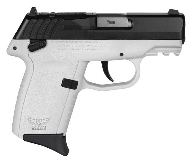 Picture of Sccy Industries Cpx1cbwtrdrg3 Cpx-1 Gen3 Rdr 9Mm Luger 10+1 3.10" White Polymer W/Picatinny Rail Serrated Black Nitride SS Slide White Polymer Grip CPX-1CBWTRDRG3 810099570854