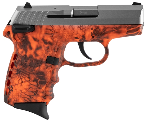 Picture of Sccy Industries Cpx1ttki Cpx-1 Carbon 9Mm Luger Double 3.10" 10+1 Kryptek Inferno Polymer Grip Stainless Steel Slide