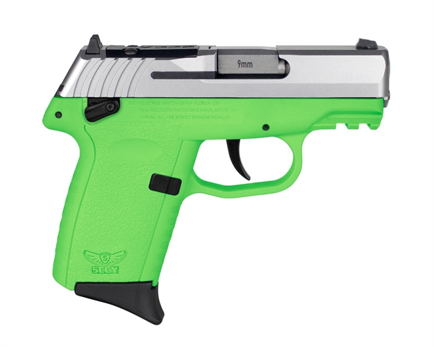 Picture of Sccy Industries Cpx1ttlgrdrg3 Cpx-1 Gen3 Rdr 9Mm Luger 10+1 3.10" Lime Green Polymer W/Picatinny Rail Serrated SS Slide Lime Green Polymer Grip CPX-1-TTLGRDRG3 810099571080