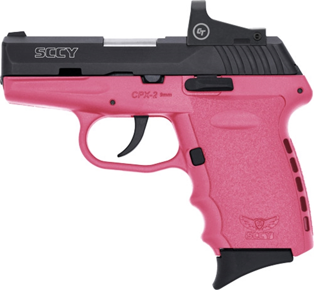Picture of Sccy Industries Cpx2-Cb W/Red Dot Dao 9Mm 10Rd Black/Pink W/O Safety