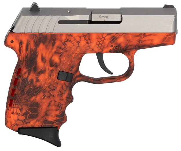 Picture of Sccy Industries Cpx2ttki Cpx-2 Carbon 9Mm Luger Double 3.10" 10+1 Kryptek Inferno Polymer Grip Stainless Steel Slide