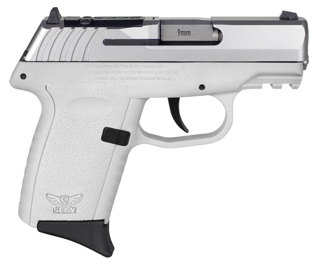 Picture of Sccy Industries Cpx2ttwtrdrg3 Cpx-2 Gen3 RD 9Mm Luger 10+1 3.10" White Polymer W/Picatinny Rail Serrated Stainless Steel Slide White Polymer Grip CPX-2TTWTRDRG3