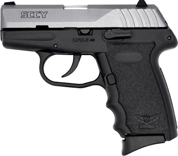 Picture of Sccy Industries Cpx3-Cb Pistol Dao 380Acp 10Rd Stainless/Blk W/O Safety CPX3TTBK