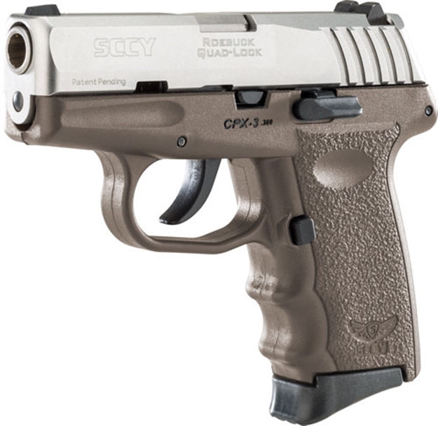 Picture of Sccy Industries Cpx3-Tt Pistol Dao .380 10Rd Ss/Fde W/O Safety