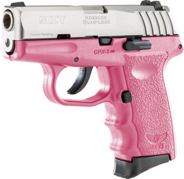 Picture of Sccy Industries Cpx3-Tt Pistol Dao 380Acp 10Rd Ss/Pink W/O Safety CPX3TTPK