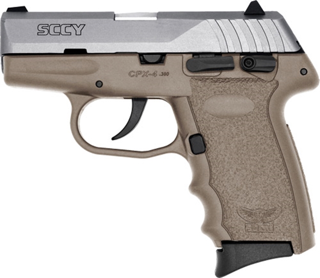 Picture of Sccy Industries Cpx4-Tt Pistol Dao .380 10Rd Ss/Fde W/Safety