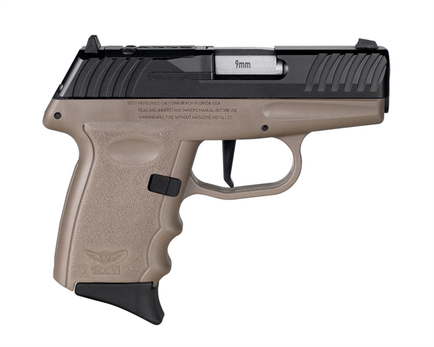 Picture of Sccy Industries Sccy Industries Dvg-1, 9Mm , 3.1" Barrel, NO Safety, Black/Fde, Rdr, (2)10-Rd DVG-1-CBDERDR