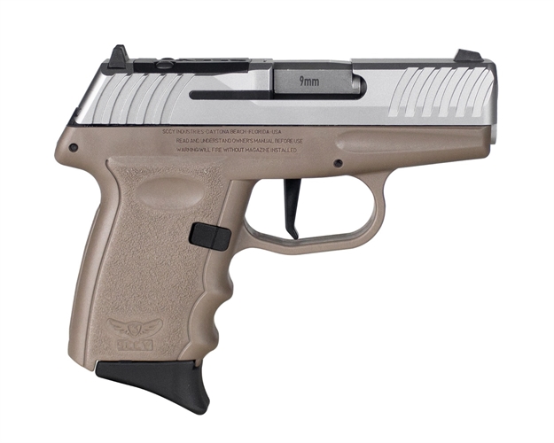 Picture of Sccy Industries Sccy Industries Dvg-1, 9Mm , 3.1" Barrel, NO Safety, Stainless/Fde, Rdr, (2)-10-Rd DVG-1-TTDERDR