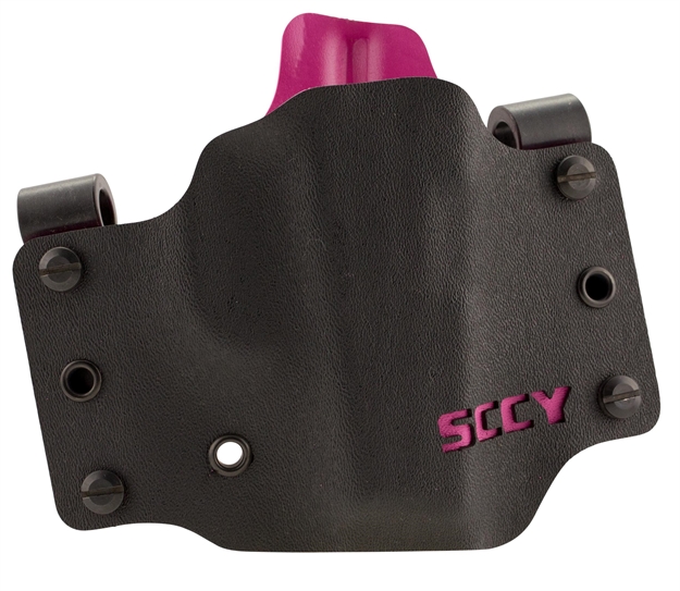 Picture of Sccy Industries Sc1007 Cpx Small Logo Pink Sccy Cpx Pistols Kydex Black W/Pink Logo