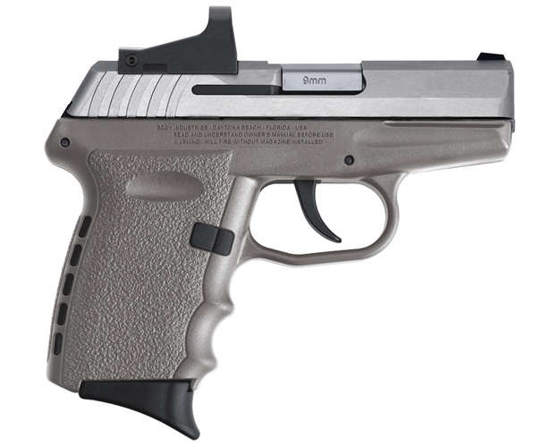 Picture of Sccy Industries Sccy 9Mm 3" Ss/Sgrey  Reddot Nosfty 10Rd