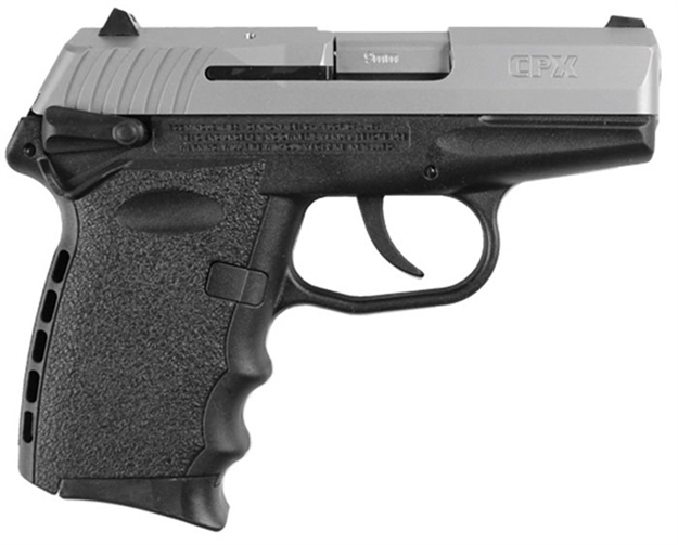 Picture of Sccy Industries Cpx-1 Semi Auto Pistol 9Mm, 3.1 In, Poly Grp, 10+1 Rnd, 3-Dot Adj Rear, Compact Blk Frame, DA CPX1-TT
