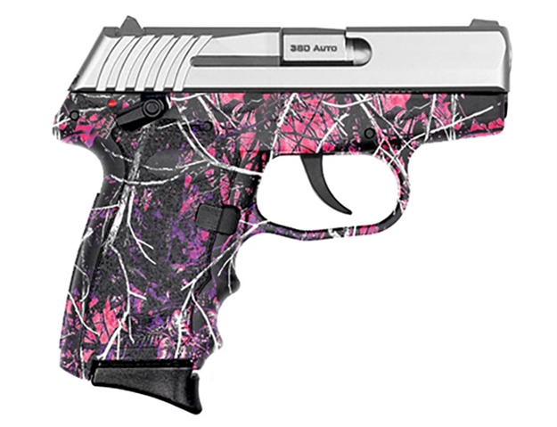 Picture of Sccy Industries Semi-Auto Pistol, 380 Acp, 2.96" Bbl, Stainless Slide, Muddy Girl Grip, Manual Safety, 3 10 Rnd Mags