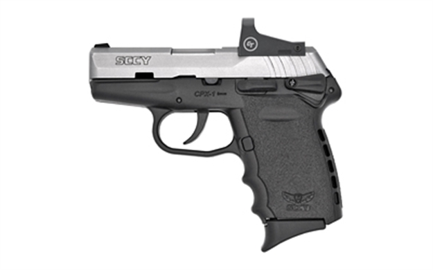 Picture of Sccy Industries Cpx1ttrd Cpx-1 RD 9Mm Luger Caliber With 3.10" Barrel, 10+1 Capacity, Black Finish Frame, Stainless Steel Slide & Polymer Grip Includes Crimson Trace Cts-1500 Red Dot CPX-1TTRD