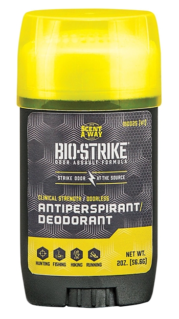 Picture of  Hunters Specialties 100025 Bio-Strike Antiperspirant Odor Eliminator Odorless Scent 2.25 OZ Rub-On 021291708215