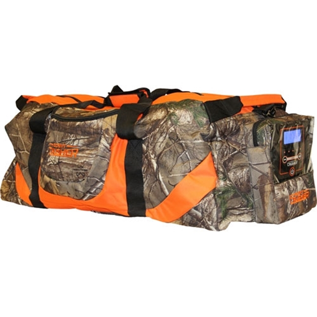 Picture of Scent Crusher Ozone Gear Bag/Deodorizer, Realtree Camo, W/12V Adapter &  110V Charger, 33.5"L X 15.7"W X 13.3"H