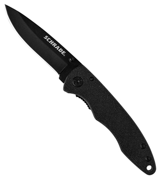 Picture of Schrade 401Albk Small Folder 2.7" 8Cr13mov SS Aluminum Blk
