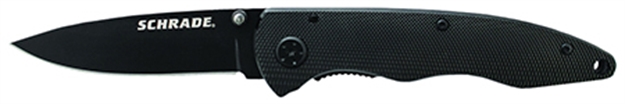 Picture of Schrade 410Lalb Large Folder 3.2" 8Cr13mov SS Drop Point Alum Blk