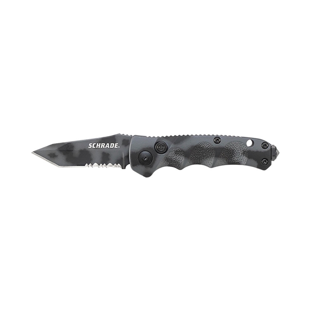 Picture of Schrade Folder 2.5 IN Urban Camo Combo Tanto Blade Aluminum