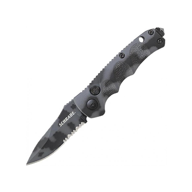 Picture of Schrade Folder 2.5 IN Urban Camo Comboedge Blade Aluminum