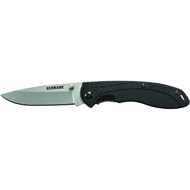 Picture of Schrade Liner Lock Folding Knife, Drop Point 2.9" Blade, G-10 Handle, Belt Clip