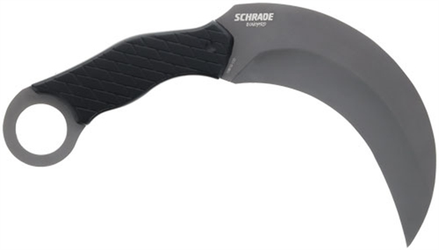 Picture of Schrade Knife Boneyard 5.2" Fixed Karambit Matte Ss/Black 1182504