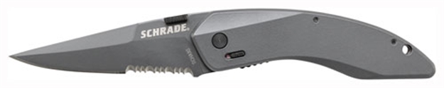 Picture of Schrade Knife Land Shark Grey 2.99" Serrated Magic!