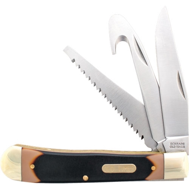 Picture of Old Timer Timer Knife Premium Trappr 3-Blade 3.3" Blade