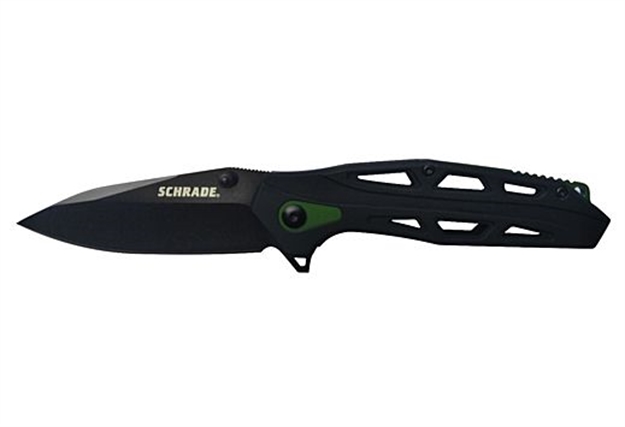 Picture of Schrade Knife Ultra Glide Green 3.25" Blade Blk Oxd Coat