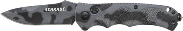 Picture of Schrade Knife Urban Camo 3.3" Fine Edge Blade W/Glass Brkr<