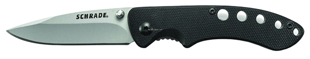 Picture of Schrade Liner Lock Folding Knife, Drop Point 2.5" Blade, G-10 Handle, Belt Clip