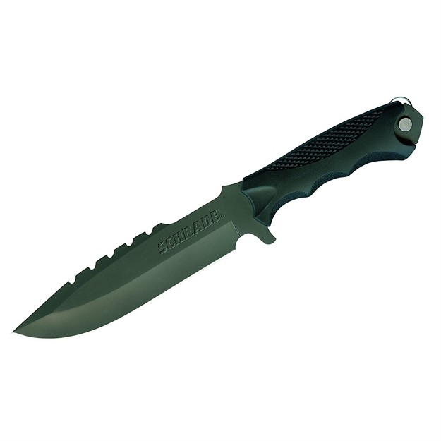 Picture of Schrade Schf27 Fixed 6.5 IN Gray Blade Rubber Handle