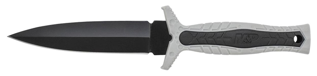 Picture of Schrade Swmpf3g M&P Knife 4.57" 8Cr13mov Stainless Steel Spear Point Grey Rubber