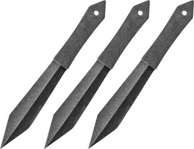 Picture of Schrade Throwing Knife Set 3Pc Black W/Sheath